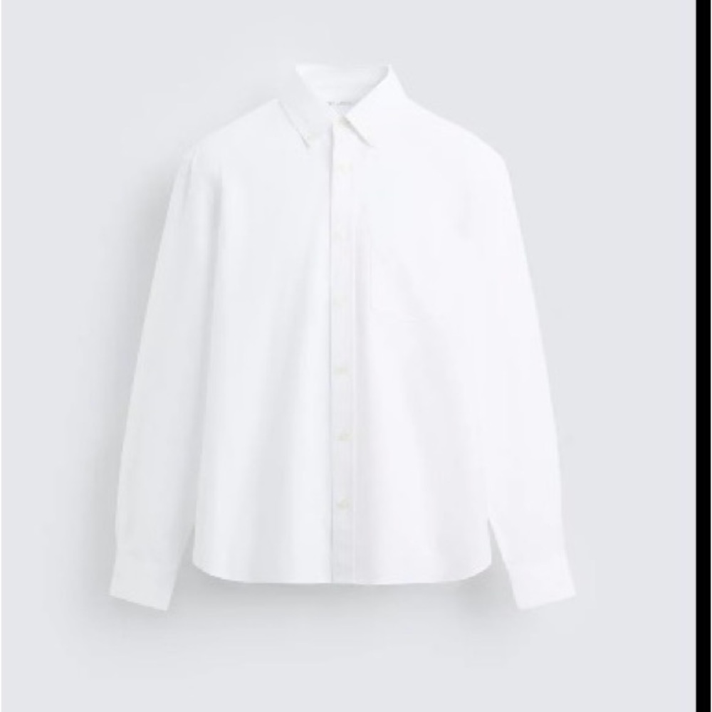 Zara Crisp White Dress Shirt